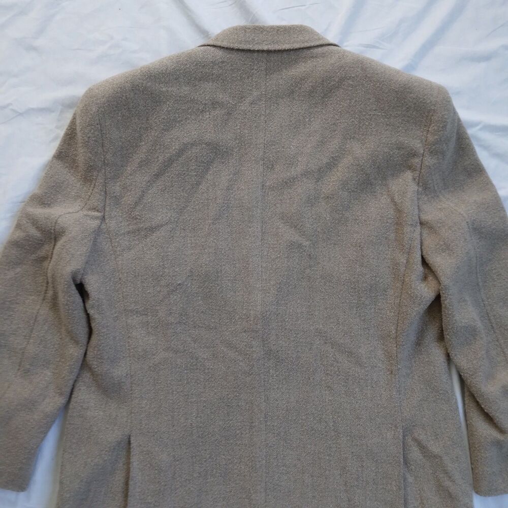 Nat Nast Blazer Sportscoat Beige 100% Silk Men's Size L - Picture 11 of 12